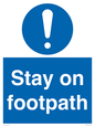 MV16921: Stay on footpath