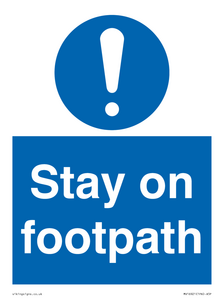 MV16921: Stay on footpath