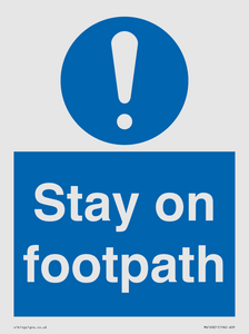 MV16921: Stay on footpath