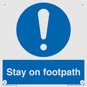 MV16921: Stay on footpath