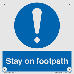 MV16921: Stay on footpath