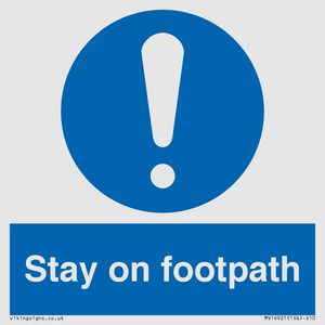 MV16921: Stay on footpath