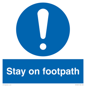 MV16921: Stay on footpath