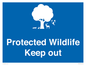 MV16952: Protected Wildlife Keep out