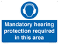 MV17045: Mandatory hearing protection required in this area