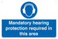 MV17045: Mandatory hearing protection required in this area