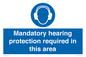 MV17045: Mandatory hearing protection required in this area
