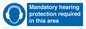 MV17045: Mandatory hearing protection required in this area