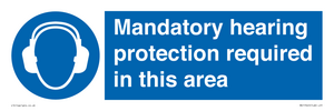 MV17045: Mandatory hearing protection required in this area