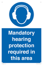 MV17045: Mandatory hearing protection required in this area