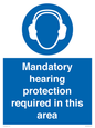 MV17045: Mandatory hearing protection required in this area