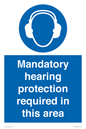 MV17045: Mandatory hearing protection required in this area