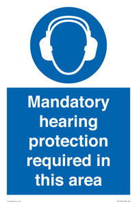MV17045: Mandatory hearing protection required in this area