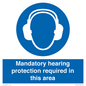 MV17045: Mandatory hearing protection required in this area