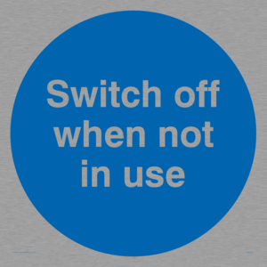 MV258: switch off when not in use