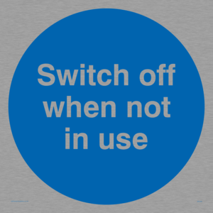 MV258: switch off when not in use