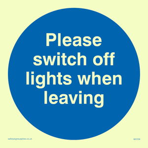 MV259: Switch off lights