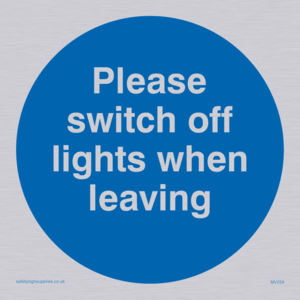 MV259: Switch off lights