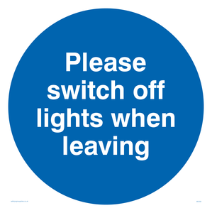 MV259: Switch off lights