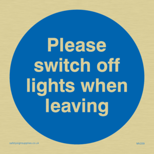 MV259: Switch off lights
