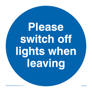 MV259: Switch off lights