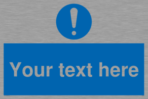 MV3002: Custom mandatory sign