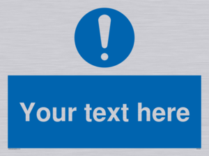 MV3002: Custom mandatory sign