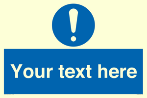 MV3002: Custom mandatory sign