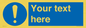 MV3002: Custom mandatory sign
