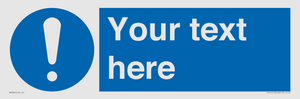 MV3002: Custom mandatory sign