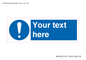 MV3002: Custom mandatory sign