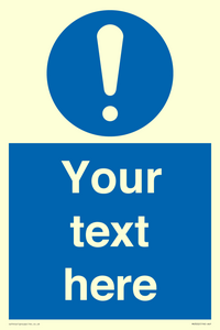 MV3002: Custom mandatory sign