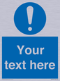 MV3002: Custom mandatory sign
