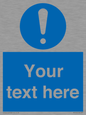 MV3002: Custom mandatory sign
