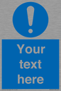 MV3002: Custom mandatory sign