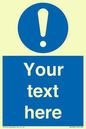 MV3002: Custom mandatory sign