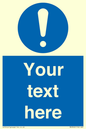 MV3002: Custom mandatory sign