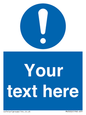 MV3002: Custom mandatory sign