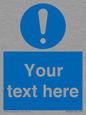MV3002: Custom mandatory sign