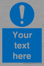 MV3002: Custom mandatory sign