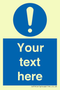 MV3002: Custom mandatory sign