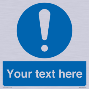 MV3002: Custom mandatory sign