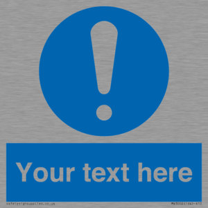 MV3002: Custom mandatory sign