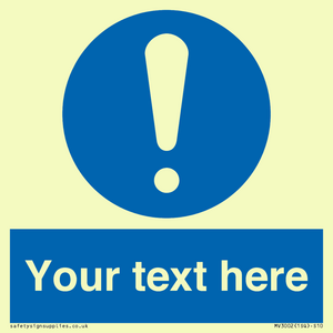 MV3002: Custom mandatory sign