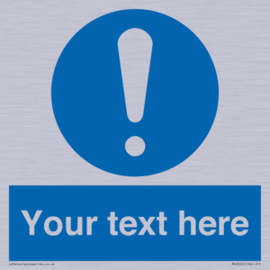 MV3002: Custom mandatory sign