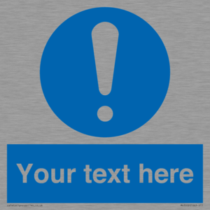 MV3002: Custom mandatory sign