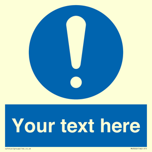 MV3002: Custom mandatory sign
