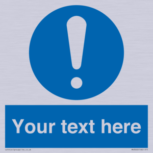 MV3002: Custom mandatory sign