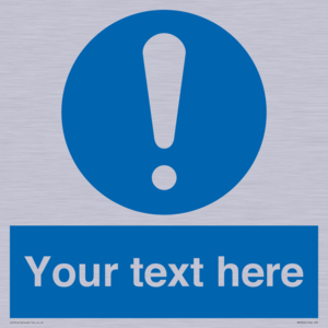 MV3002: Custom mandatory sign