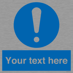 MV3002: Custom mandatory sign